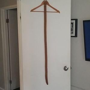 Light brown leather belt